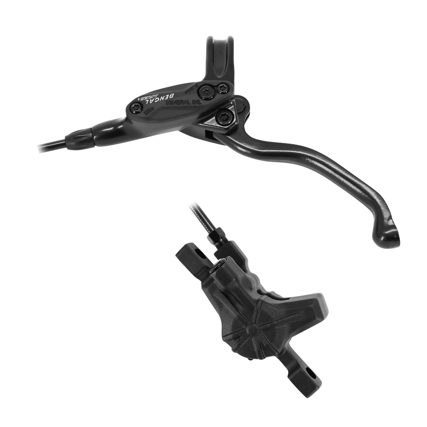 Frein à disque VTT hydraulique ares noir avant durite 950mm 160mm