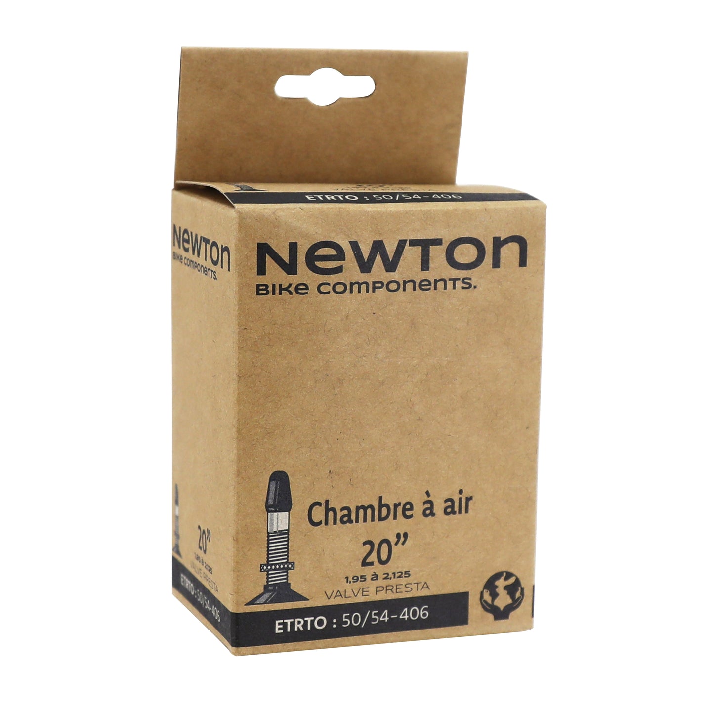 Bicycle inner tube 20 x 1.95-2.125 Newton Presta valve 40mm