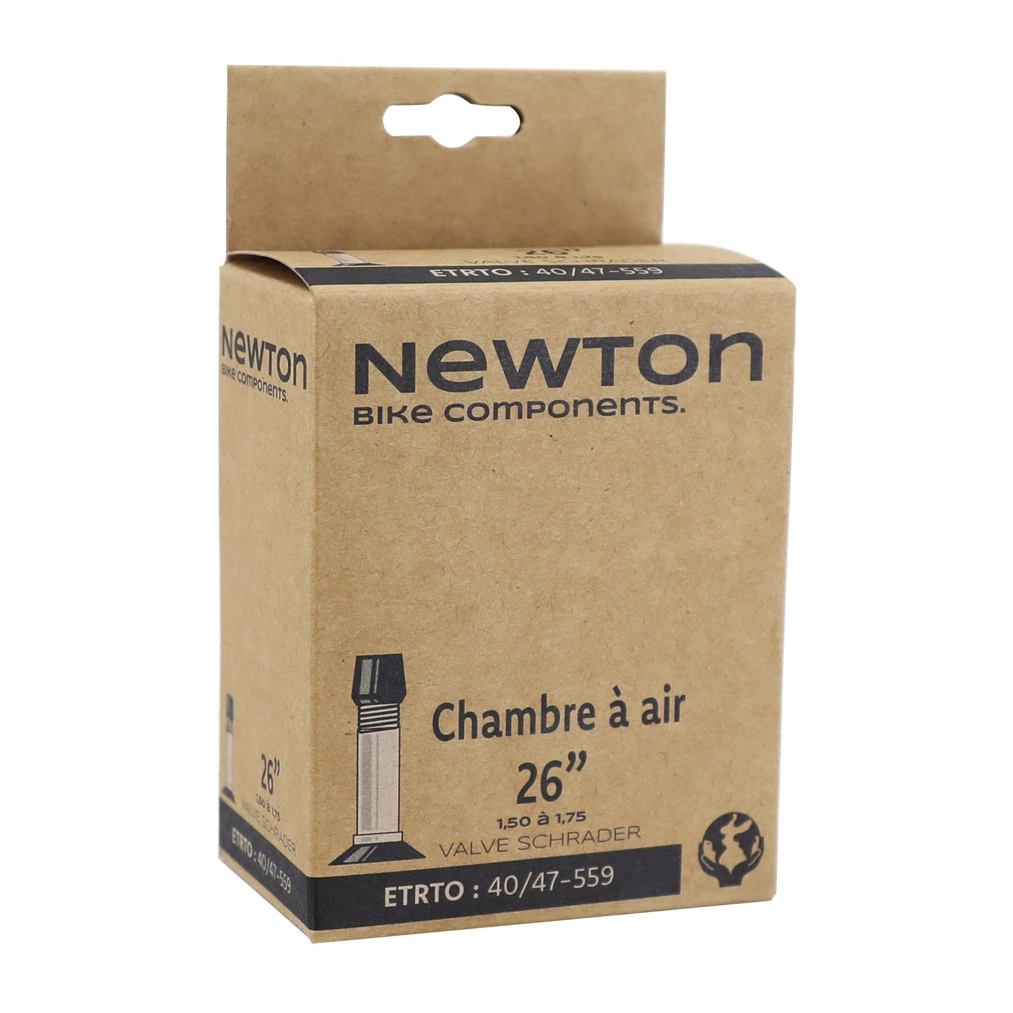 Bicycle inner tube 26 x 1.50-1.75 Newton standard valve 40mm