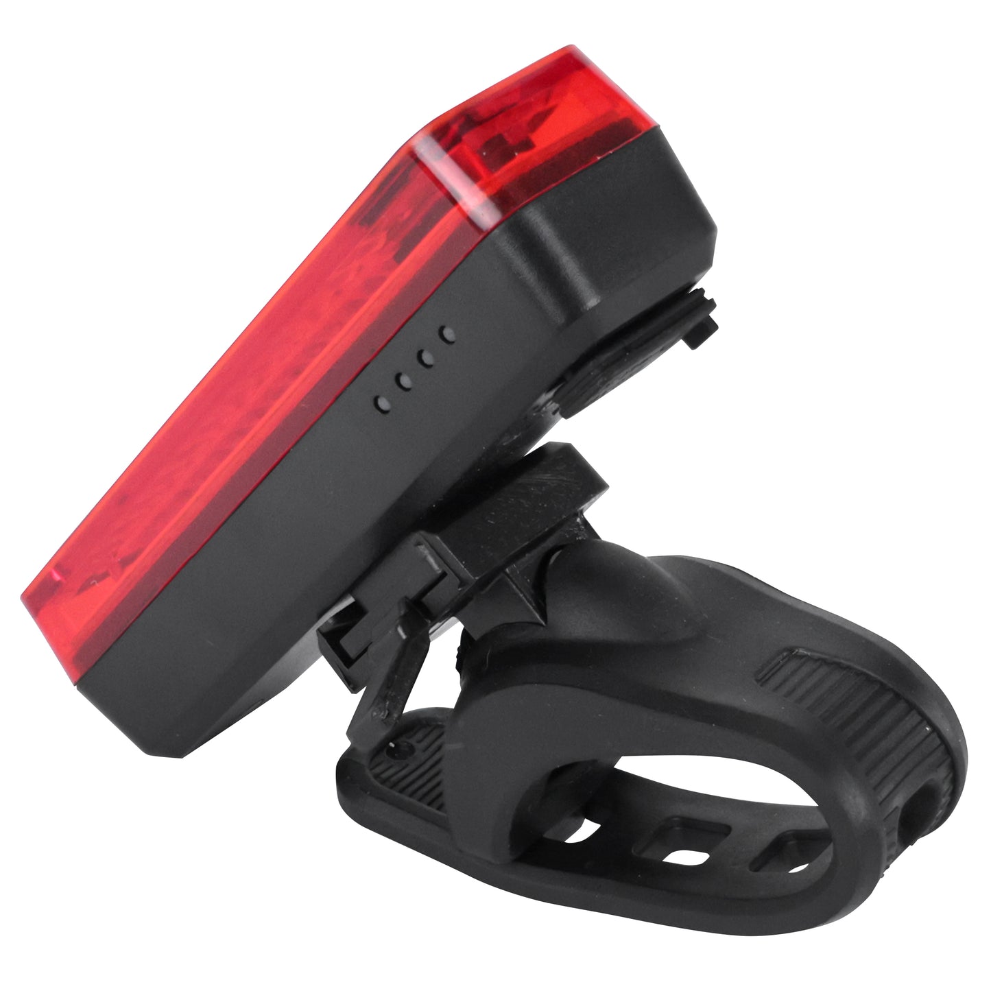 Eclairage vélo usb arrière sur tige de sellebarcob avec indicateur freinage noir à led PCP