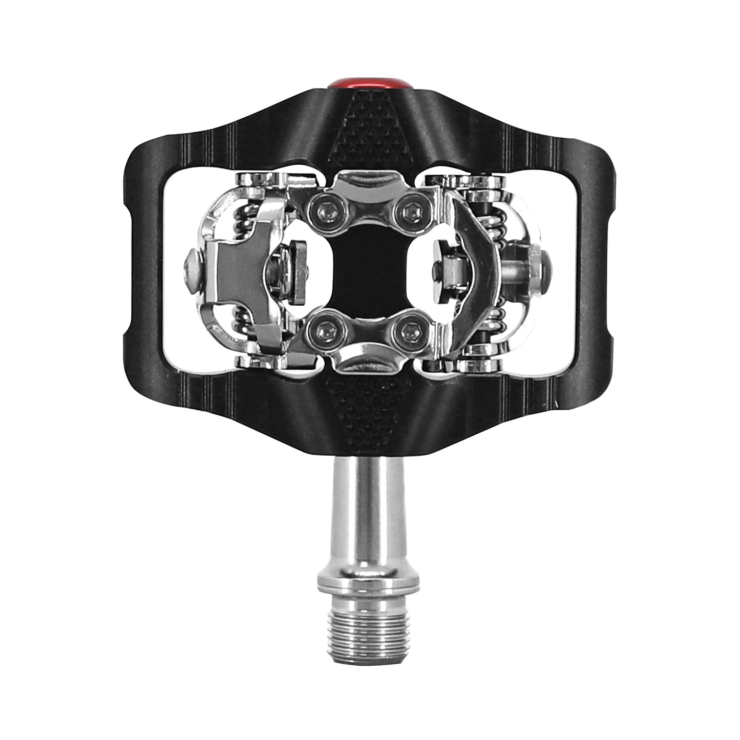 Pédale gravel VTT plate Newton alu CNC noir 102x73