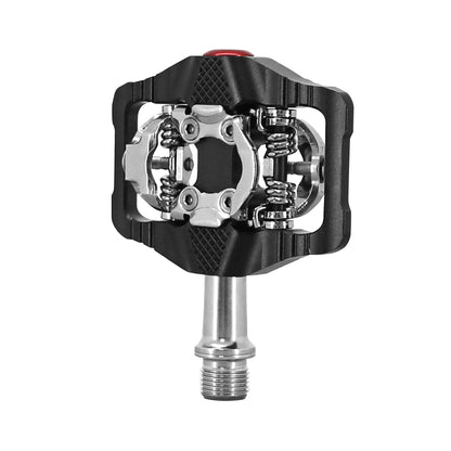 Pédale gravel VTT plate Newton alu CNC noir 102x73