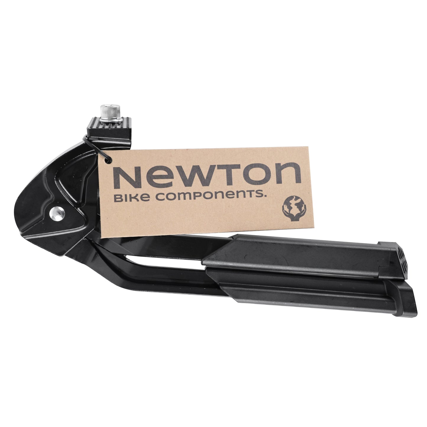 Newton Black Double Central Bike Kickstand for 24" to 29" Bikes - Max 40kg Support