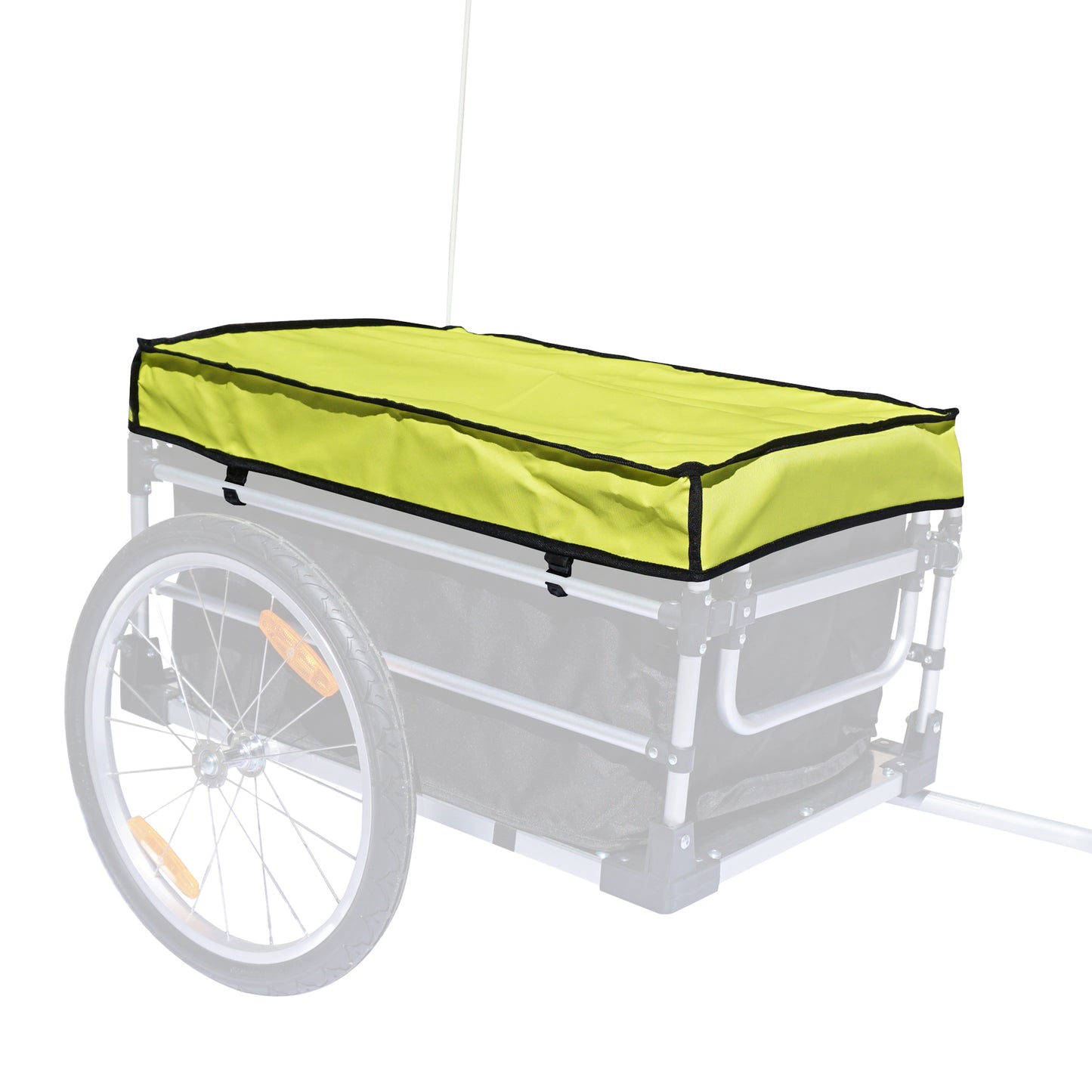 Yellow PVC trailer tarpaulin