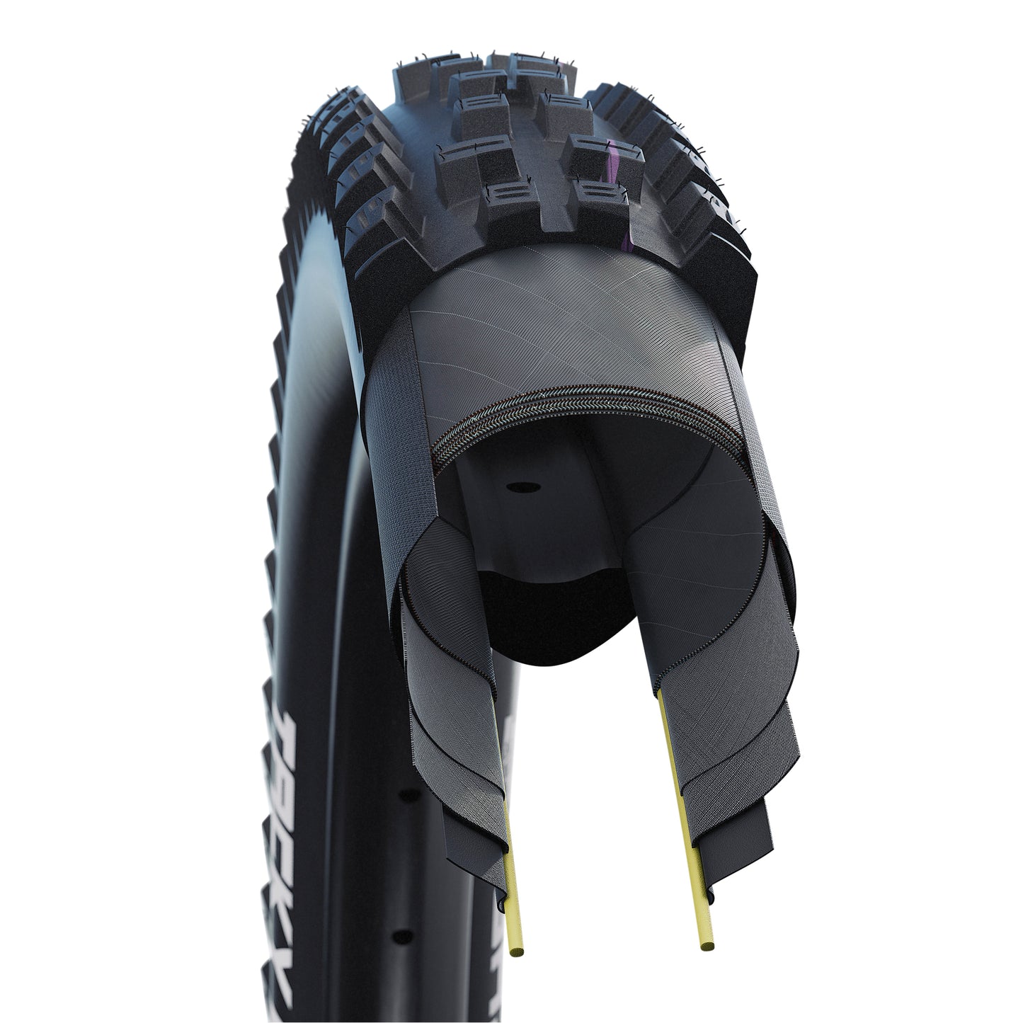 MTB Gravity Tire - E-Bike 29 X 2.40 Schwalbe Tacky Chan Addix Super Gravity Ultrasoft Black TLE Tubeless Ready TS (62-622) E-Bike Compatible