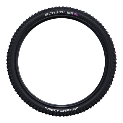 MTB Gravity Tire - E-Bike 29 X 2.40 Schwalbe Tacky Chan Addix Super Gravity Ultrasoft Black TLE Tubeless Ready TS (62-622) E-Bike Compatible