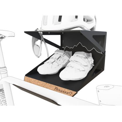 Support mural Peruzzo Bike Kit Box noir