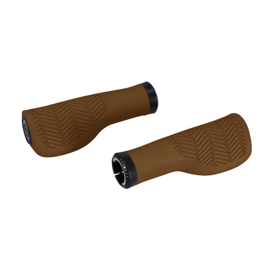 Herrmans Nucore Town ergonomic antique brown City grips 130mm