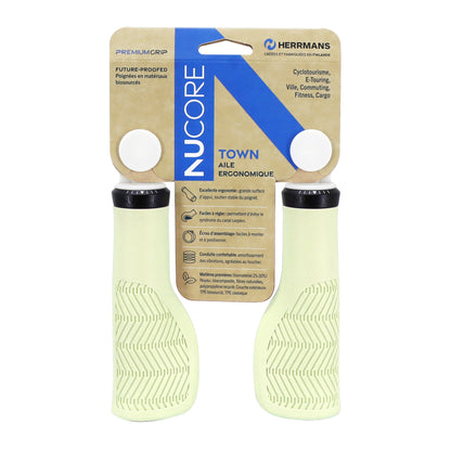 City Herrmans Nucore Town Ergo Cream 130mm Grips