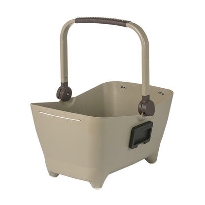 Panier avant plastique Basil Buddy marron pour chien