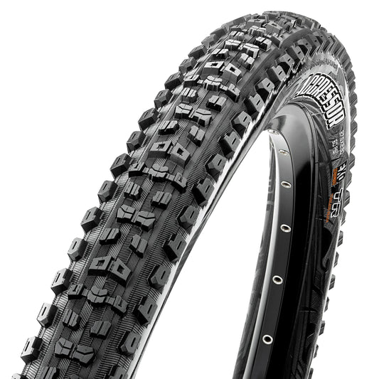 MTB Tire 27.5 X 2.30 Maxxis Aggressor Exo Black Tubeless Ready 60TPI TR (58-584) Folding (Dual Compound)