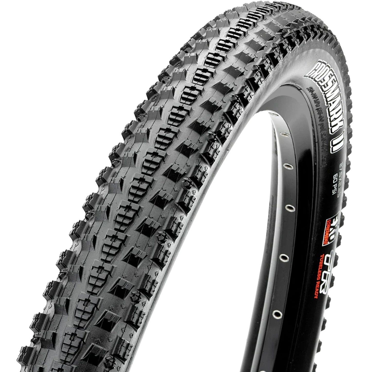 MTB Tyre 29 x 2.25 Maxxis Crossmark II Exo Tubeless Ready Black TR (57-622) Folding (Dual Compound)