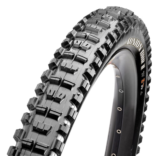 MTB Tire 27.5 X 2.40 Maxxis Minion DHR II Exo Black Tubeless Ready TS (62-584) Folding (Dual Compound)