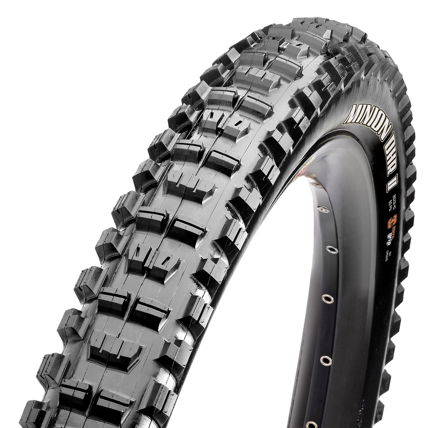 Mountain Bike Tire 29 X 2.40 Maxxis Minion DHR II Exo Black Tubeless Ready TS (61-622) Folding (Dual Compound)