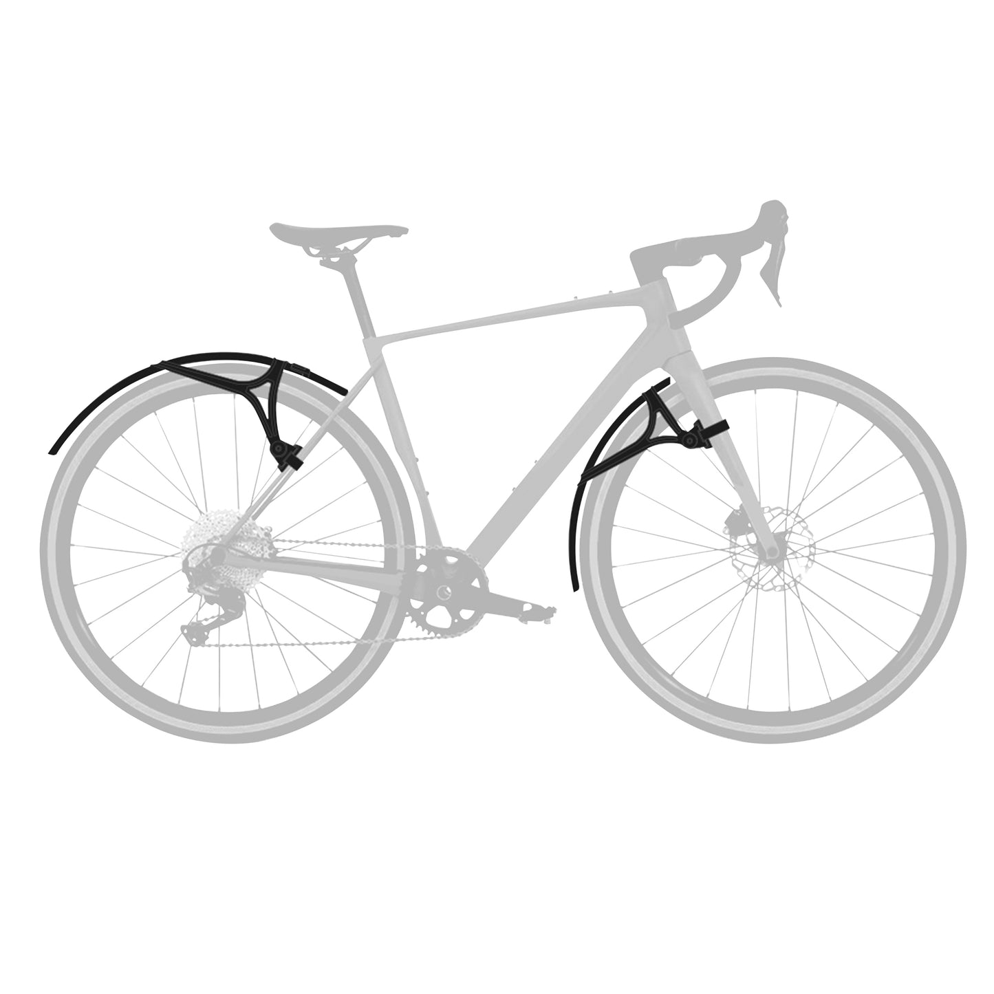 Garde-boue gravel tringles Zéfal Shield G50 54 mm (paire)