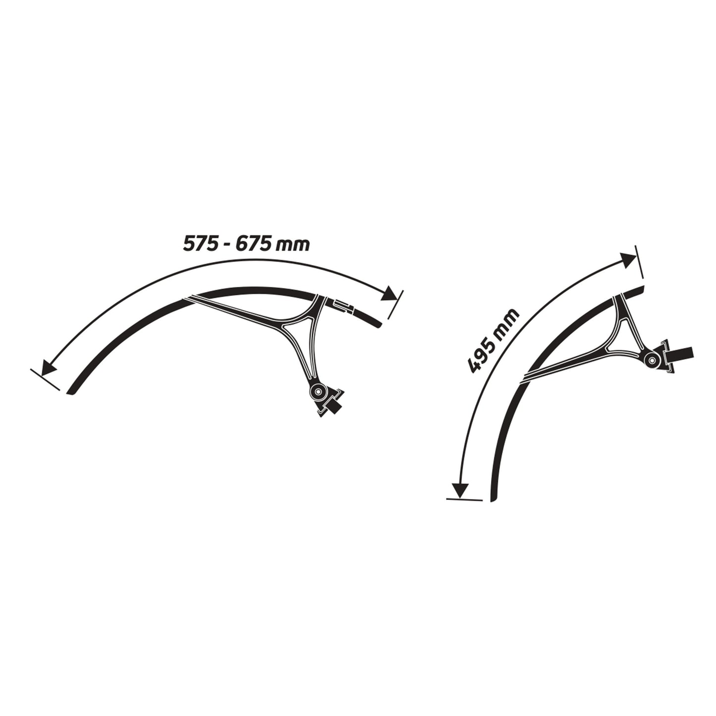 Garde-boue gravel tringles Zéfal Shield R35 34 mm (paire)