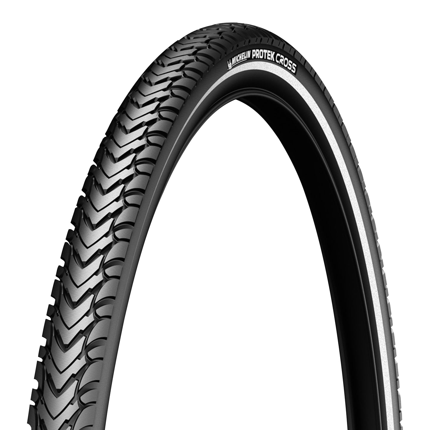 Michelin Protek Cross 700 x 47 Black TR (47-622) Reflective Sidewall Hybrid Tyre