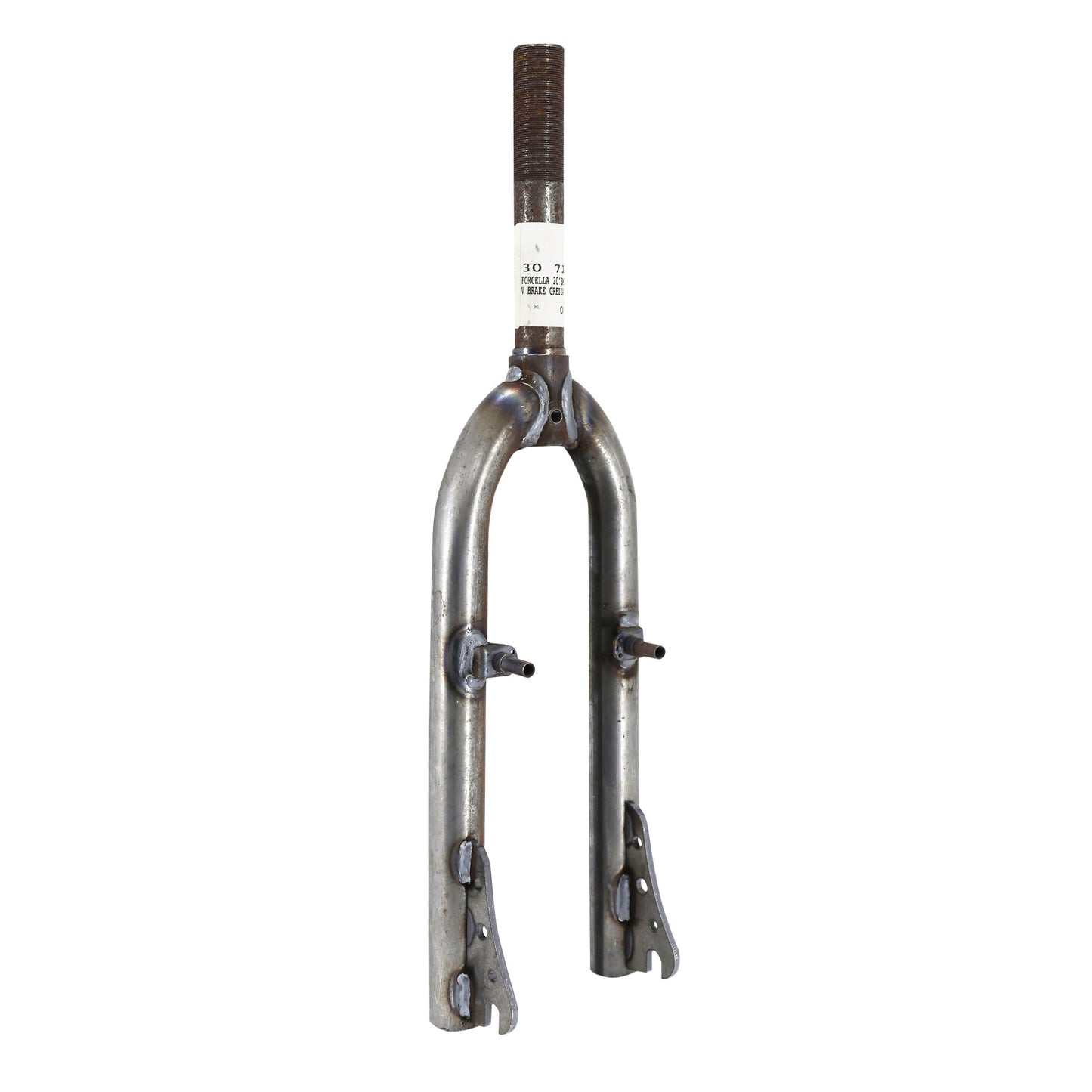 Fourche BMX 20" PCP acier brut à peindre pivot aheadset 1"-22,2 mm intèrieur