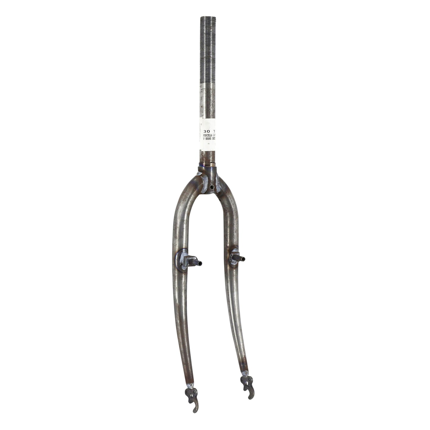24" raw steel MTB fork, ready to paint, 1"-22.2 mm internal threaded steerer