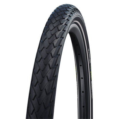 Tire City 27 X 1 1-4 Schwalbe Marathon Green Black TR (32-630) GreenGuard reinforcement Reflex sidewall E-bike compatible