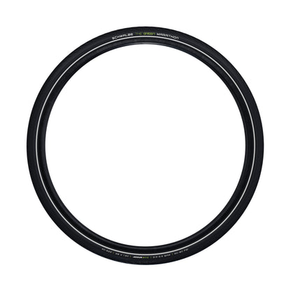 Urban Hybrid Bicycle Tire 700 x 38B Schwalbe Marathon Green Black TR (40-635) GreenGuard Puncture Protection Reflex Sidewall E-Bike Compatible (28x1 1-2)