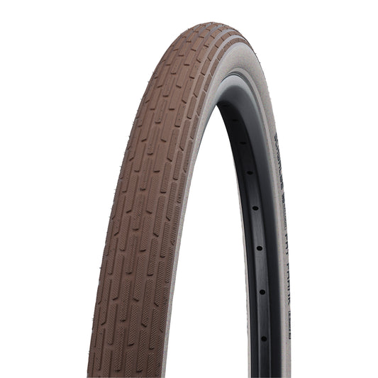 Schwalbe Fat Frank Urban Mountain Bike Tire 29 X 2.00 Brown with Beige Sidewall Reflex TR (50-622) K-Guard Puncture Protection (TWIN SKIN)