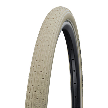Urban MTB Tire 29 X 2.00 Schwalbe Fat Frank Cream Reflex Sidewall TR (50-622) K-Guard Puncture Protection (TWIN SKIN)