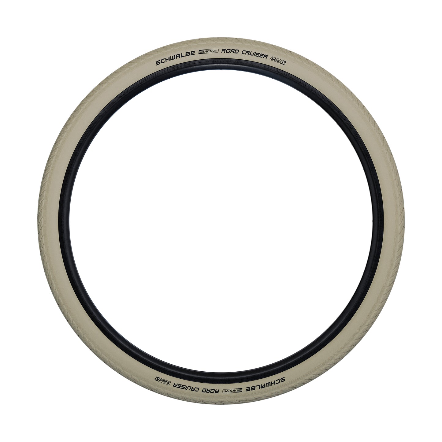 Pneu VTT Urbain 26 X 1.75 Schwalbe Road Cruiser HS484 Crème TR (47-559) flanc Reflex