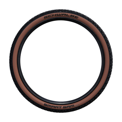 Pneu VTT 27.5 X 2.25 Schwalbe Smart Sam Addix Performance Noir flanc Bronze TR (57-584) Compatible VAE