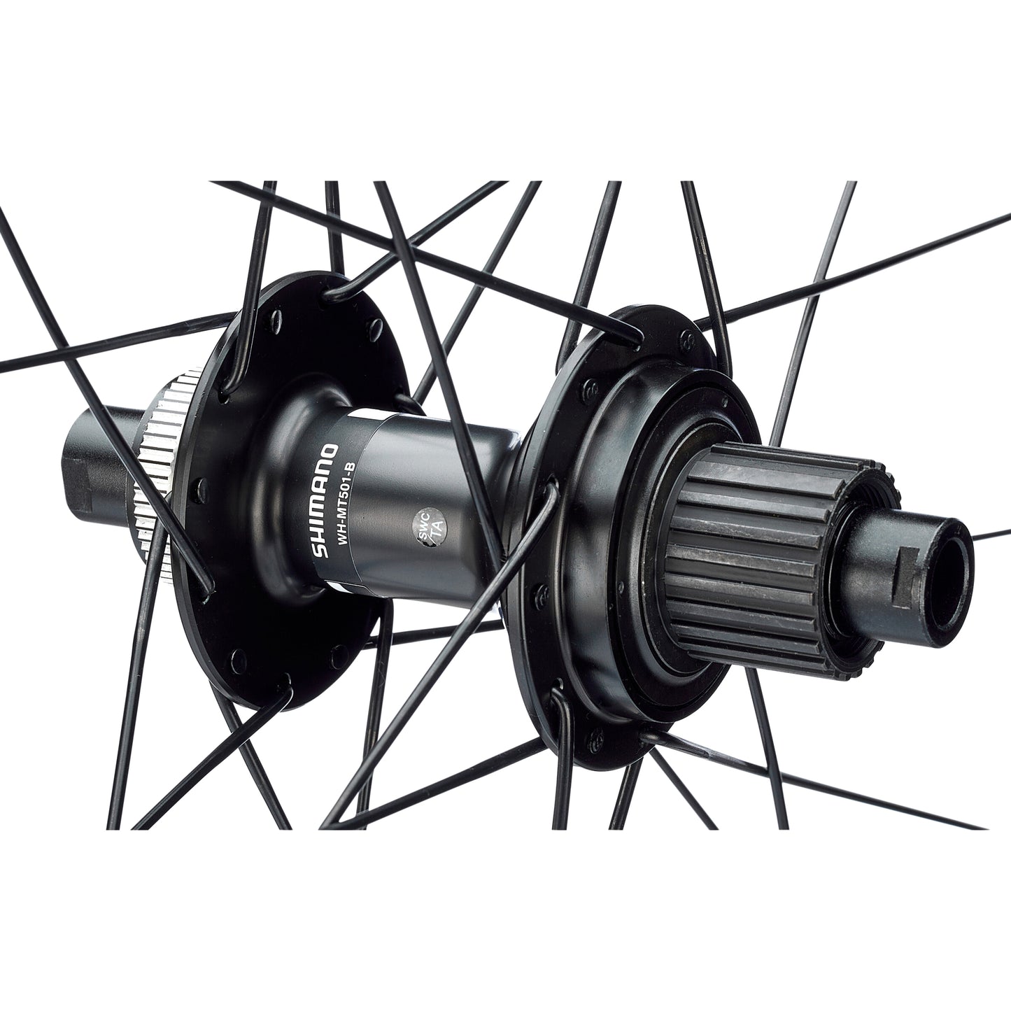 Roues VTT disque 29" Shimano MT501 Boost centerlock avant+arrière 12V