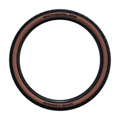 Pneu VTT 29 X 2.25 Schwalbe Smart Sam Addix Performance Noir flanc Bronze TR (57-622) Compatible VAE