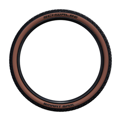 Pneu VTT 29 X 2.60 Schwalbe Smart Sam Addix Performance Noir flanc Bronze TR (65-622) Compatible VAE