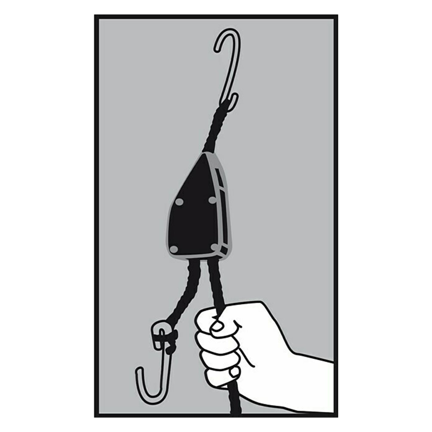 Mottez Ratchet Strap 2.5 m, 70 kg Load