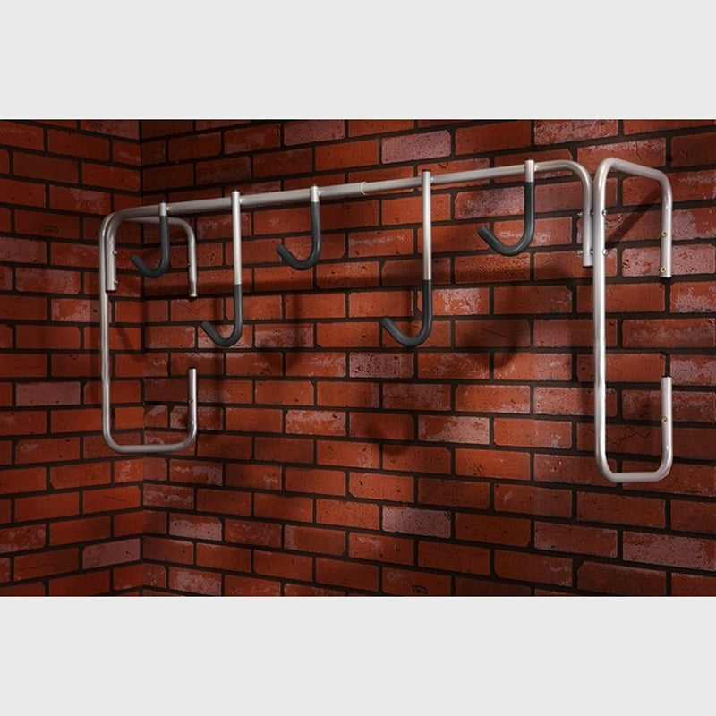 Support vélo mural Mottez 5 vélos fixation roue