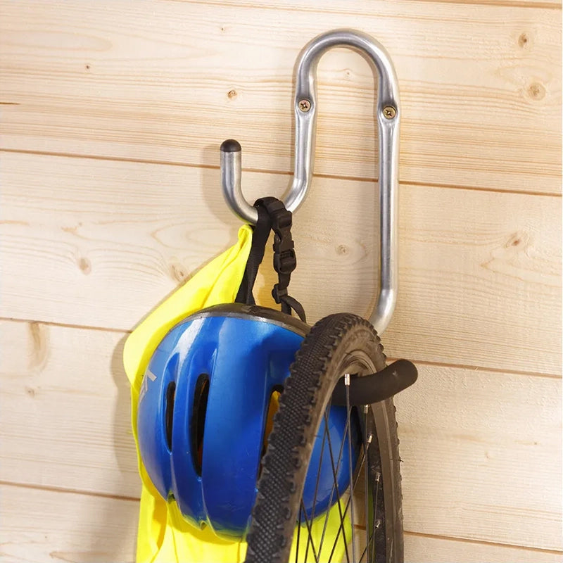 Mottez wall mount for bike + helmet, 2 hooks