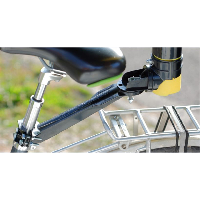 Ecarteur de danger la paulette l 70 cm jaune avec bande réfléchissante fixation universelle orientable Mottez