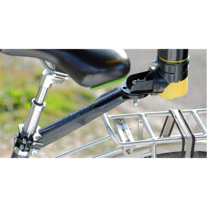 Ecarteur de danger la paulette l 70 cm jaune avec bande réfléchissante fixation universelle orientable Mottez