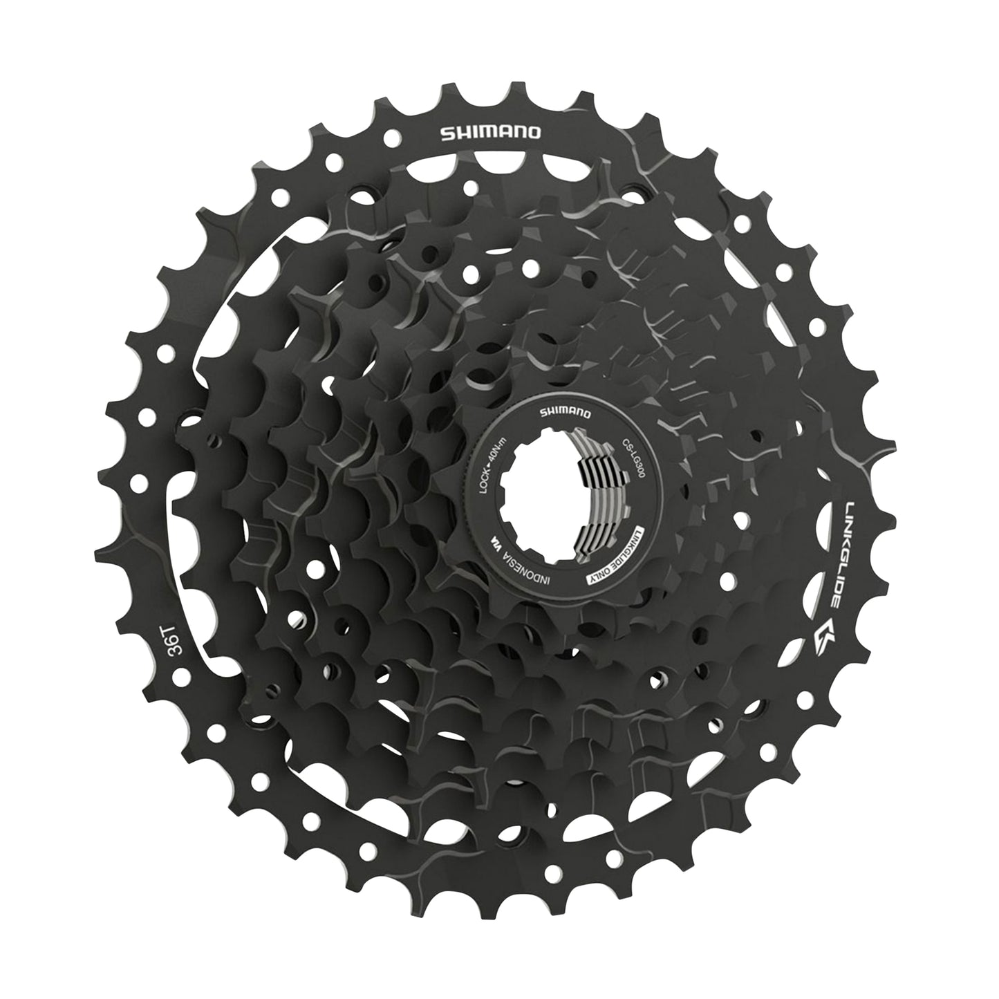 9sp cassette. Shimano CUES U4000 CS-LG300 Linkglide 11-36 (11-13-15-17-20-23-26-30-36)
