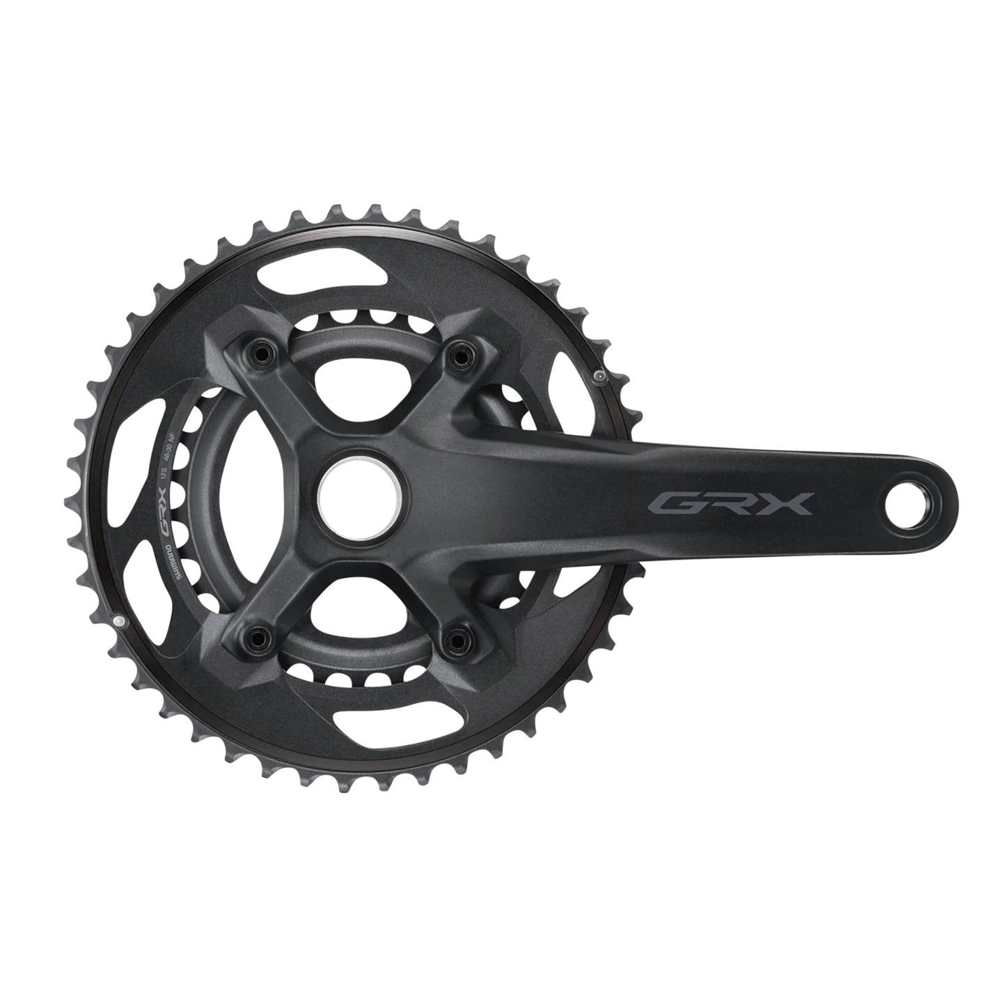 Shimano GRX RX610 Gravel Crankset Black 175 46x30