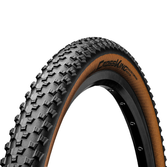 Pneu VTT 29 X 2.20 Continental Cross King Protection Renfort Noir flanc Marron Tubeless Ready TS (55-622)