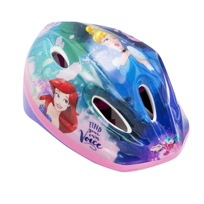 Casque vélo enfant Disney v2 princesse rose avec molette réglage