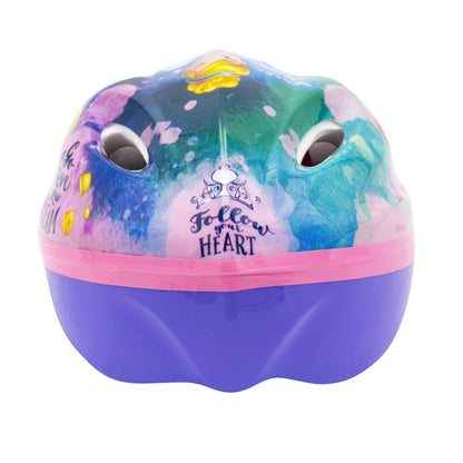 Casque vélo enfant Disney v2 princesse rose avec molette réglage