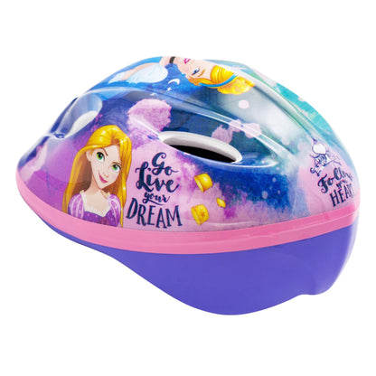Casque vélo enfant Disney v2 princesse rose avec molette réglage