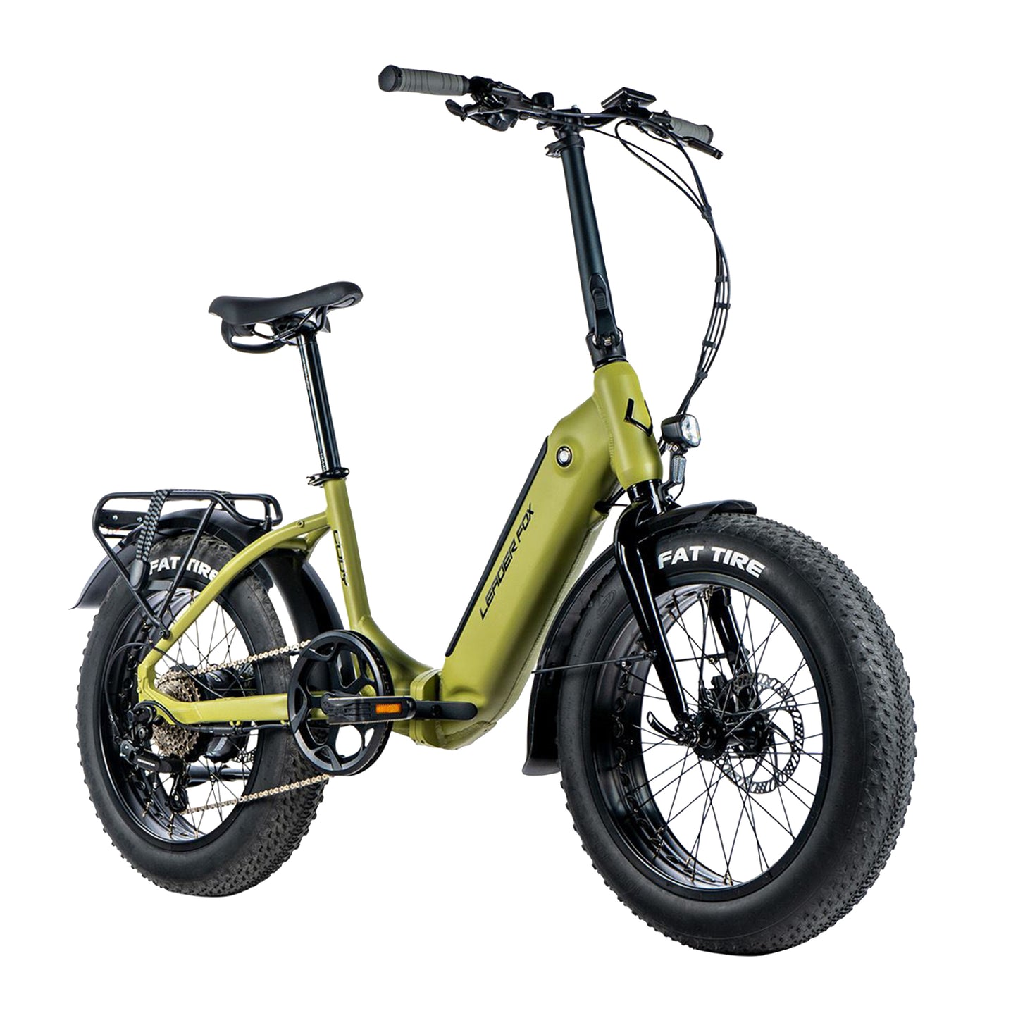 Vélo électrique pliant Fat Bike 20 Leader Fox Cody kaki Bafang AR 16Ah
