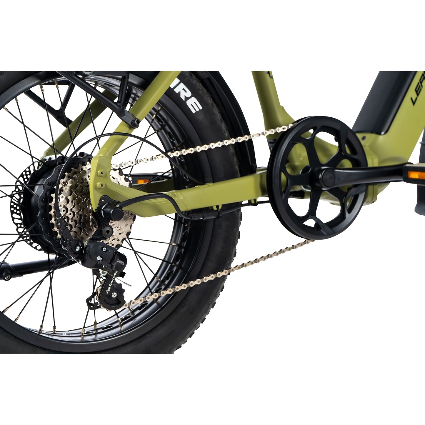 Vélo électrique pliant Fat Bike 20 Leader Fox Cody kaki Bafang AR 16Ah