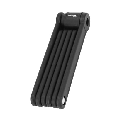 Masterlock Folding Bike Lock with Key, 3.5mm diameter, 840mm length, black, includes mounting bracket, 4 keys
