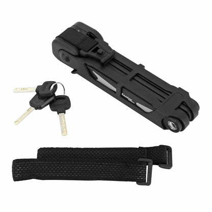 Antivol vélo pliable-pliant à clé Masterlock diam 5 mm l 950 mm noir inclus support fixation, 3 clés -homologué fub-
