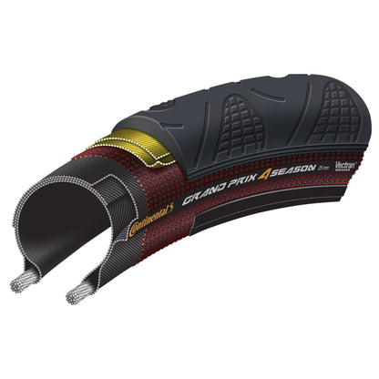 Pneu Route 700 X 32 Continental Grand Prix 4-Season Noir-Noir TS (32-622)