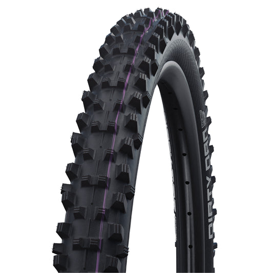 Pneu VTT 29 X 2.35 Schwalbe Dirty Dan Super Downhill Addix Ultrasoft Noir TLE Tubeless Ready TR (60-622) (Terrain Boueux)