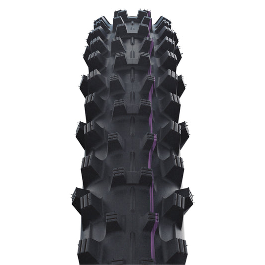 Pneu VTT 29 X 2.35 Schwalbe Dirty Dan Super Downhill Addix Ultrasoft Noir TLE Tubeless Ready TR (60-622) (Terrain Boueux)